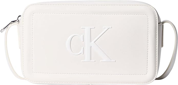 Calvin Klein Bold Ck Camera Bag - White Alyssum