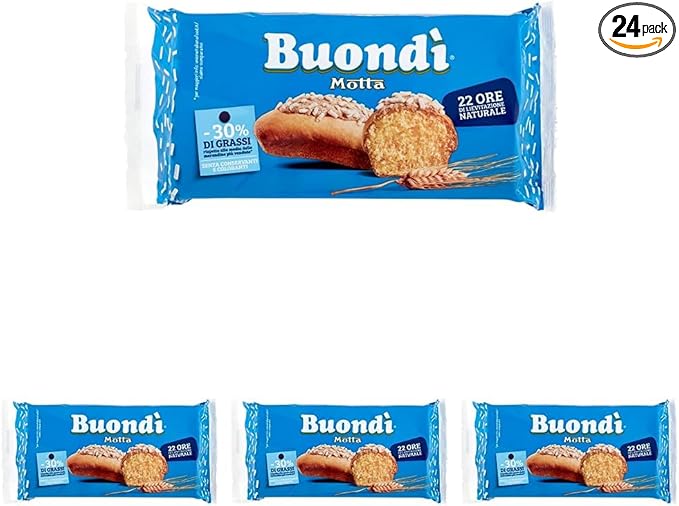 Motta Buondì Classico La Colazione Golosa e Leggera, 1 Confezione da 24 Merendine (6 x 33 g)