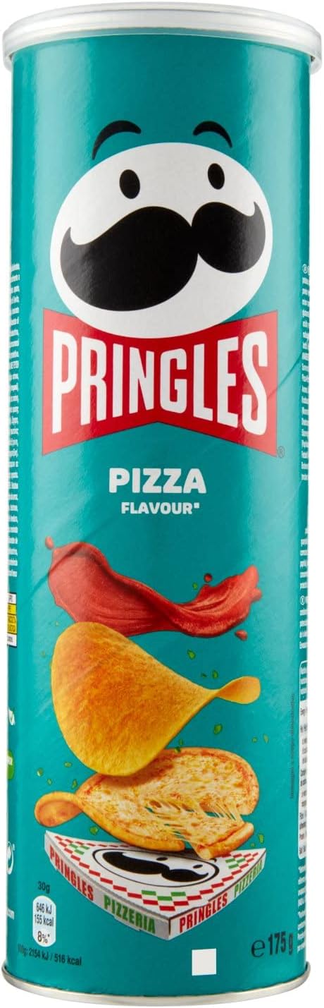 Pringles Pizza Snack salato Chips al gusto di pizza A base di patate Vegetariano