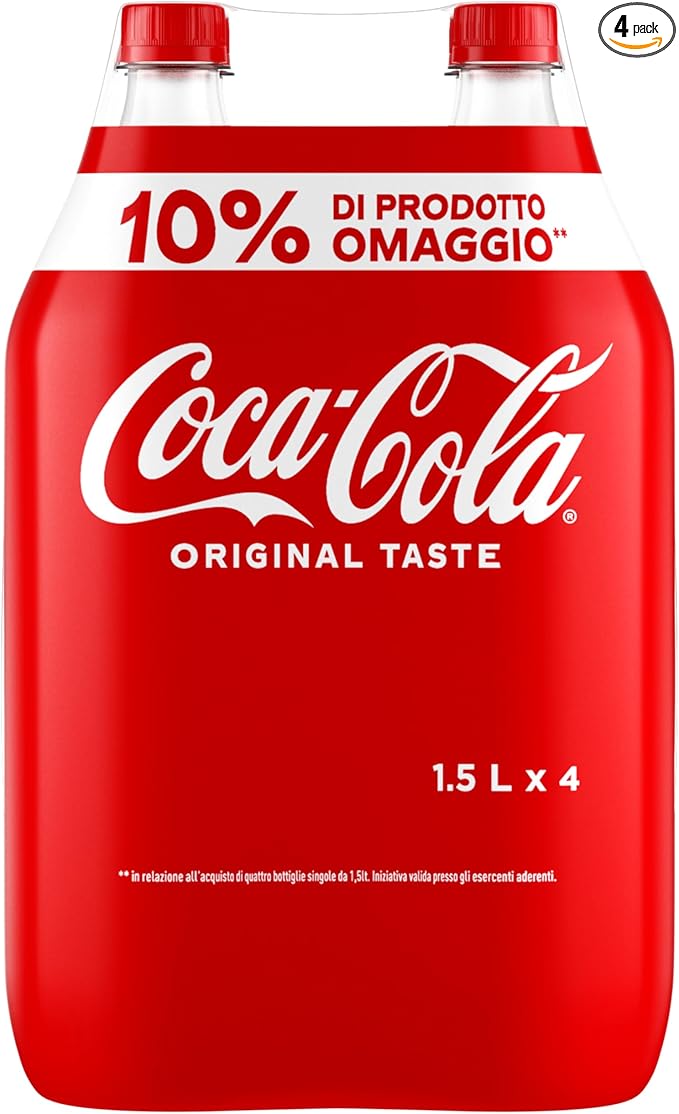 Coca-Cola Original 4 Bottiglie 1,5L