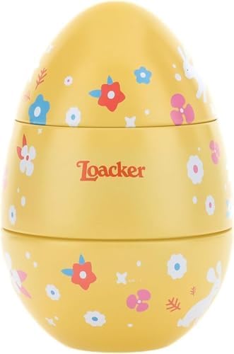 Loacker, Uovo di Pasqua in Latta Ripieno di 15 Snack al Cioccolato in 6 Gusti Assortiti