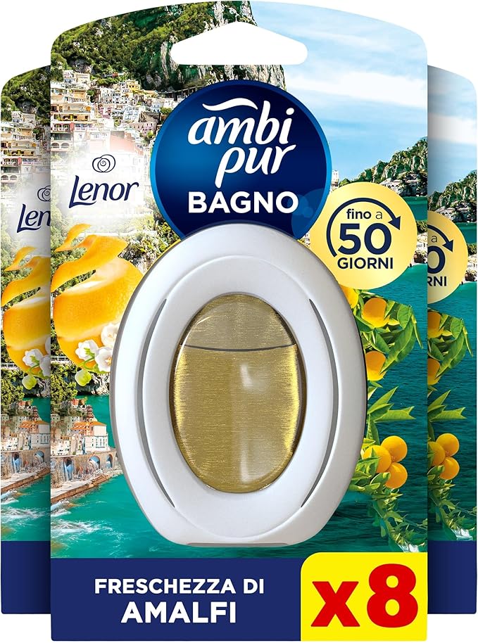 Ambi Pur Bagno Profumatore Per Ambienti, 8 Profumatori Bagno