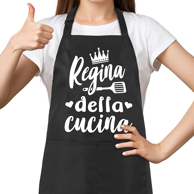 Grembiule Cucina Divertente, Grembiule Masterchef Divertenti Personalizzato, Uomo e Donna con Regolabile Tracolla, Impermeabile Idee Regalo per Chef Papà Marito Madre