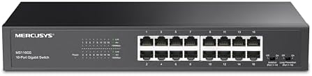 TP-Link Mercusys MS116GS Switch Gigabit 16 Porte, Montaggio Desktop o Rack
