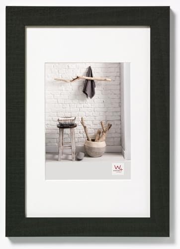 walther design Nera 30 x 45 cm con passe-partout, Cornice Home in Legno HO045B