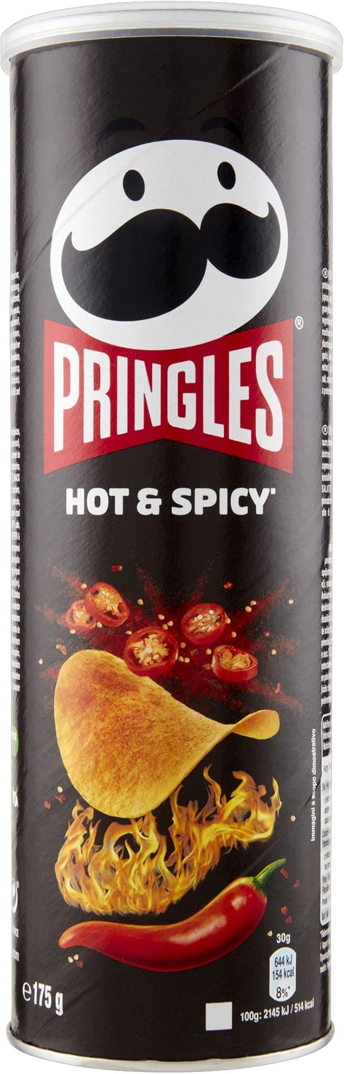 Pringles Hot & Spicy Snack salato Chips al gusto picante A base di patate Vegetariano