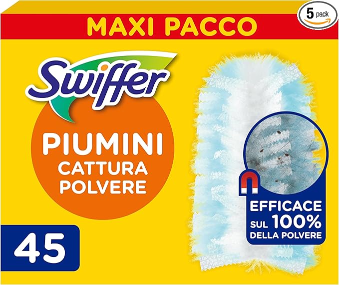 Swiffer Duster Piumini Cattura Polvere, 45 Piumini