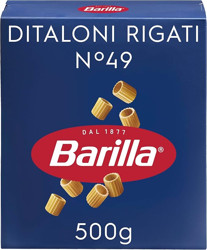 Barilla Pasta Ditaloni Rigati N.49, Pastina di Semola di Grano Duro