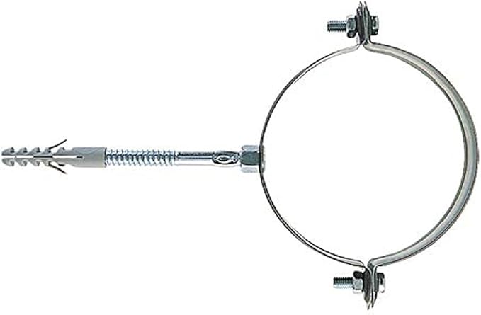 Fischer 1 pz Collare Fermatubi SCP per Grondaie e Pluviali, Sezione Circolare