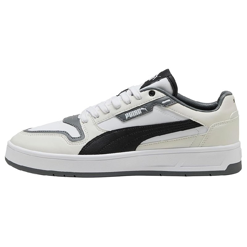 PUMA Sneakers Court Classic Street Unisex 38, White Black Vapor Gray